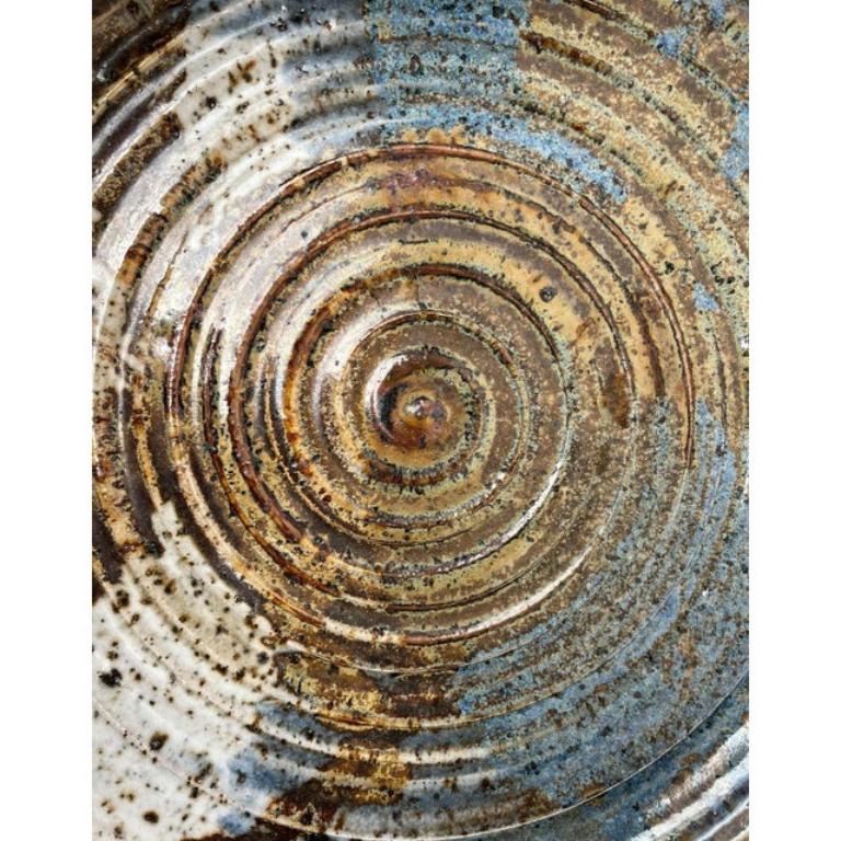 Ceramic Mid-Century Large Danish Studio Pottery Bowl Attributed to Erik Askholm, 1960s For Sale