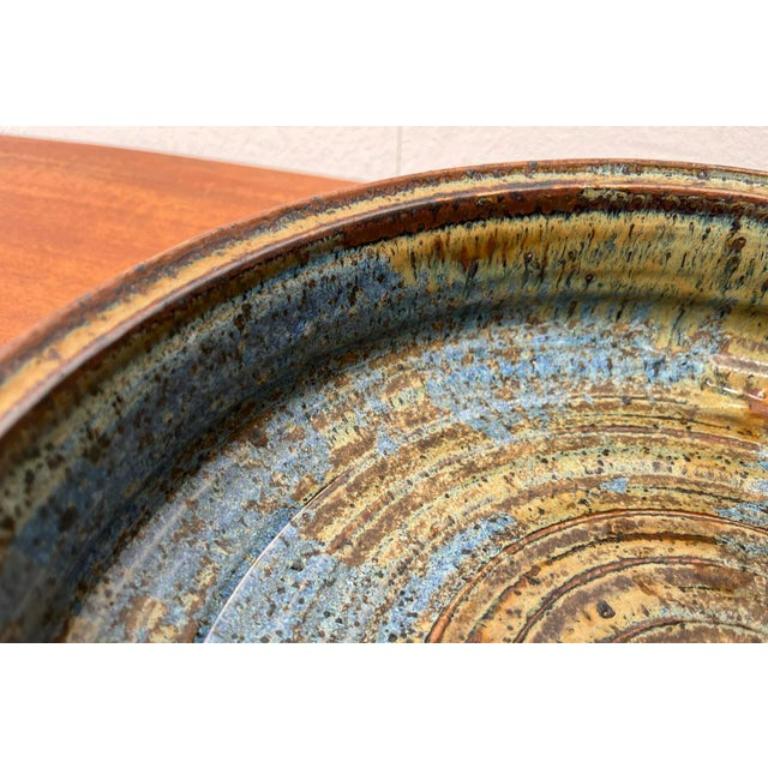 Mid-Century Large Danish Studio Pottery Bowl Attributed to Erik Askholm, 1960s For Sale 2