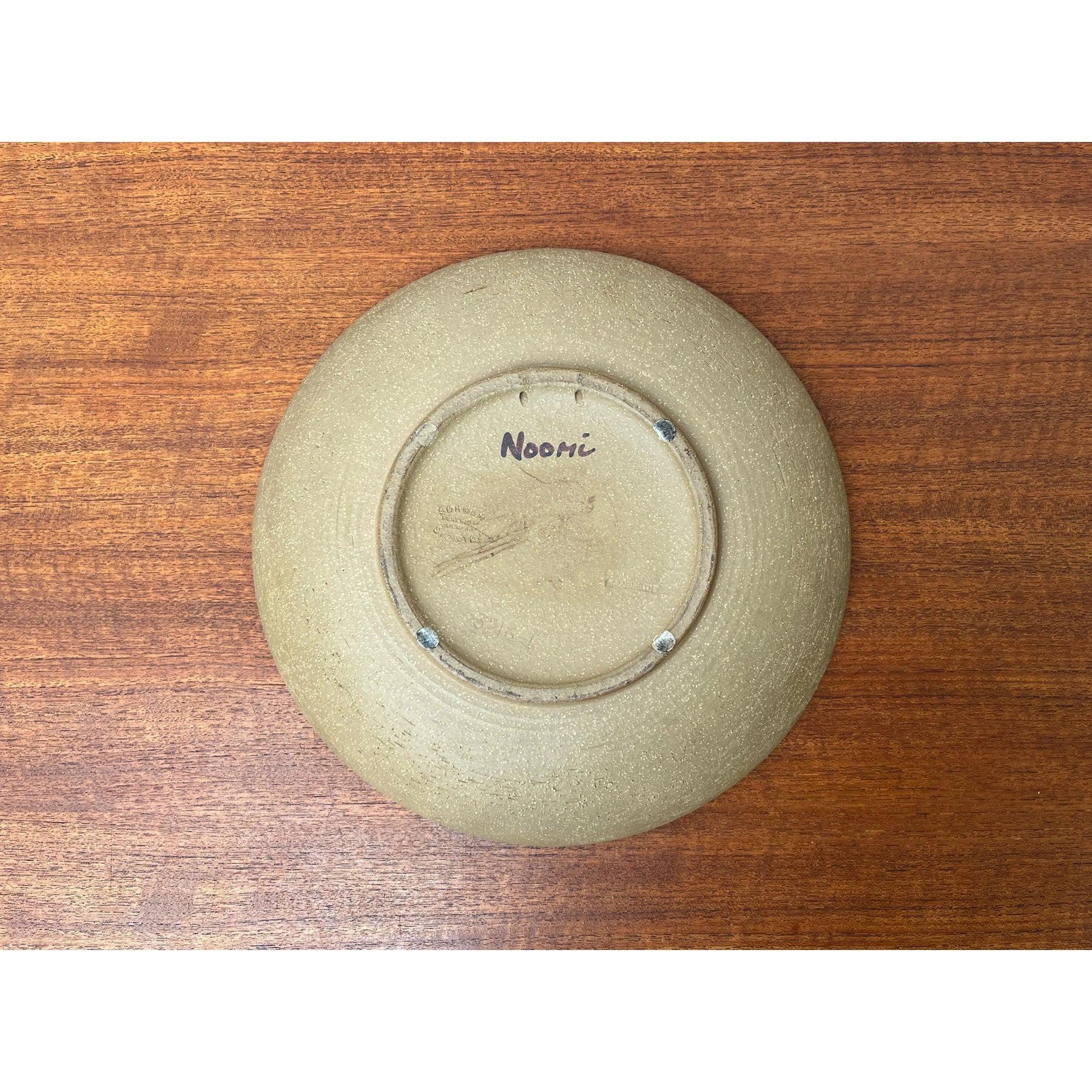Gran cuenco o plato de pared danés de mediados de siglo de Studio Pottery para Søholm, años 60 en venta 1