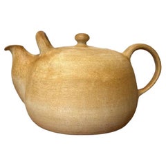 Mid-Century Large Danish Studio Pottery Teapot by Herman A. Kähler, 1960s