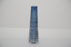 Vaso di vetro blu scuro grande di metà secolo di Bengt Edenfalk, Svezia, anni '60