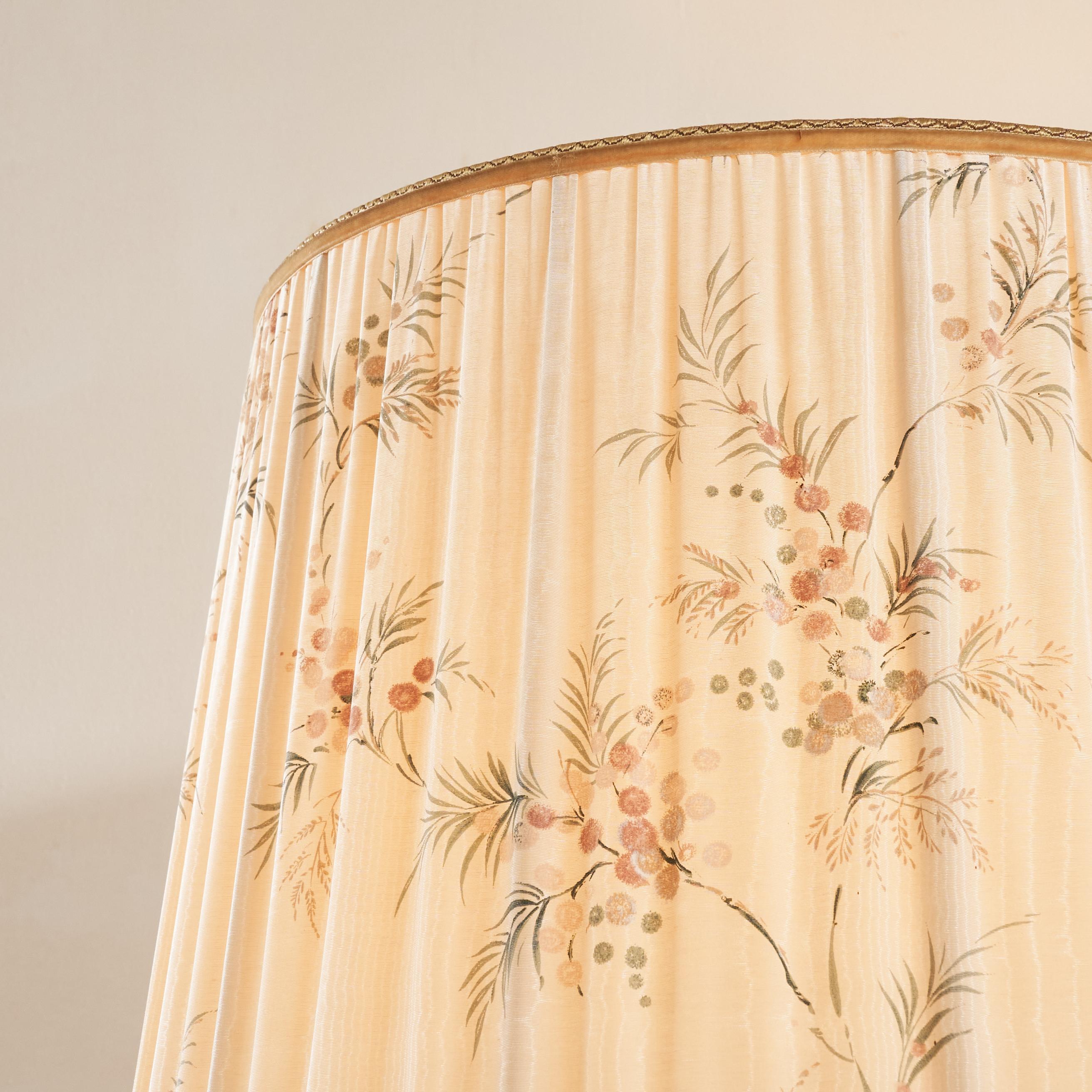 Lampe de table bleu foncé du milieu du siècle avec magnifique abat-jour d'origine 1960s Bon état - En vente à Meer, VAN