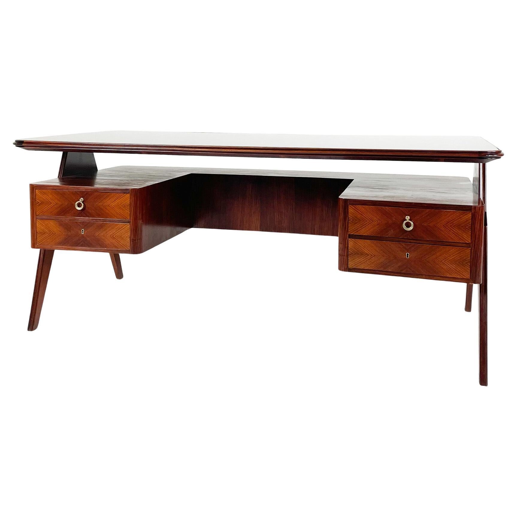 Grand bureau de direction du milieu du siècle par Vittorio Dassi, années 1950