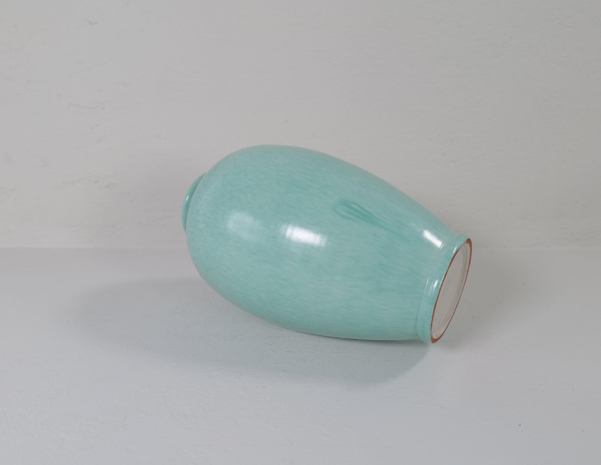 Vaso da terra grande di metà secolo disegnato da John Andersson Höganäs Svezia anni '60 5
