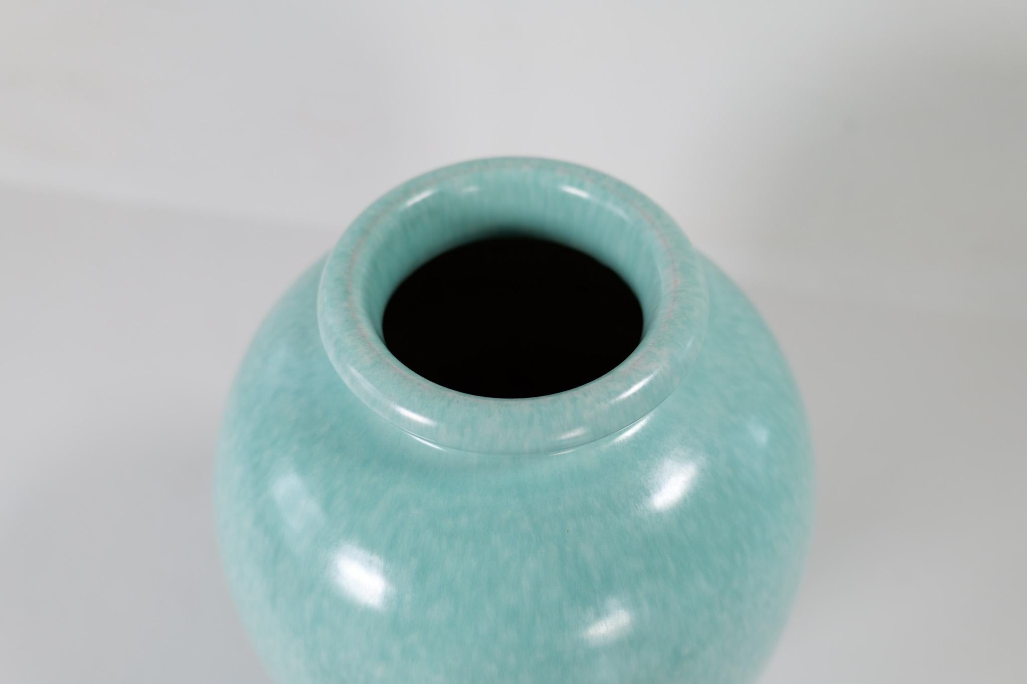 Vaso da terra grande di metà secolo disegnato da John Andersson Höganäs Svezia anni '60 1