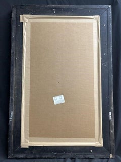 Mid Century Large Frame Beveled Mirror