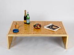Mid-Century Large Italian Coffee Table in Brass and Bamboo, Crespi Style, 1970s