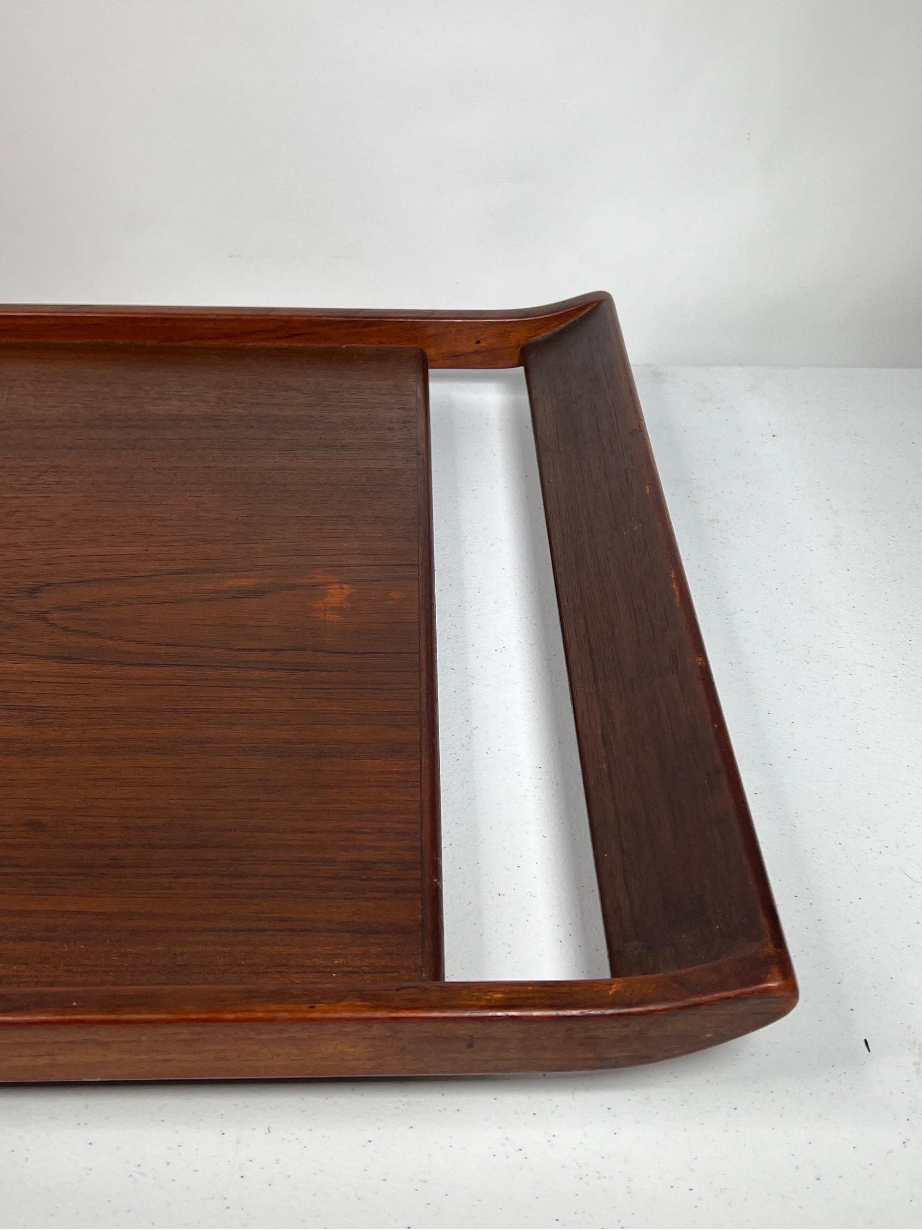 Mid-Century Modern Mid Century Large Monumental Danish Teak Tray For Sale