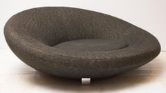 Midcentury Large Oval Sofa by De Sede