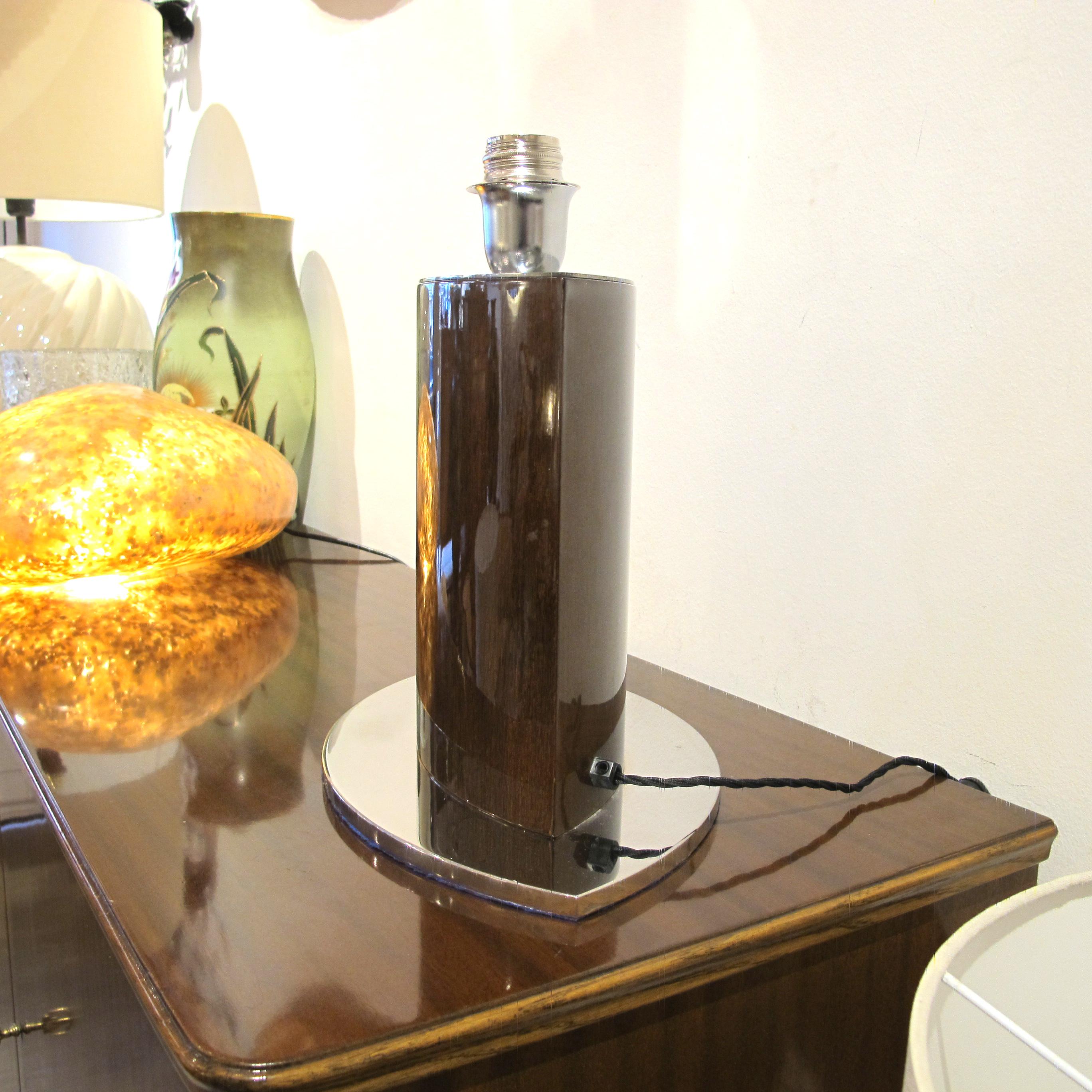 Mid-century Large Pair of Tables Lamps with Oval Lampshades, Italian For Sale 3
