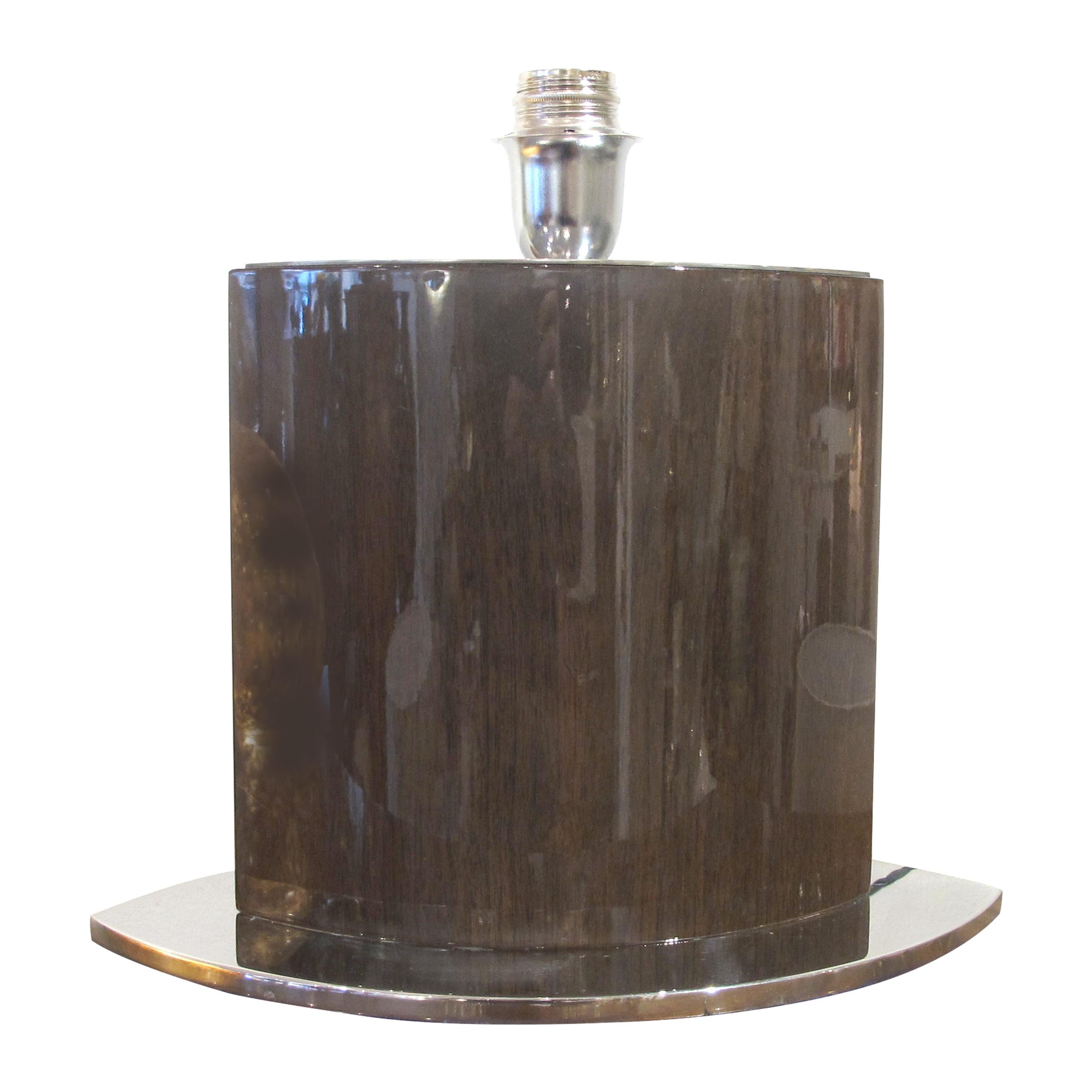 Mid-century Large Pair of Tables Lamps with Oval Lampshades, Italian For Sale 1