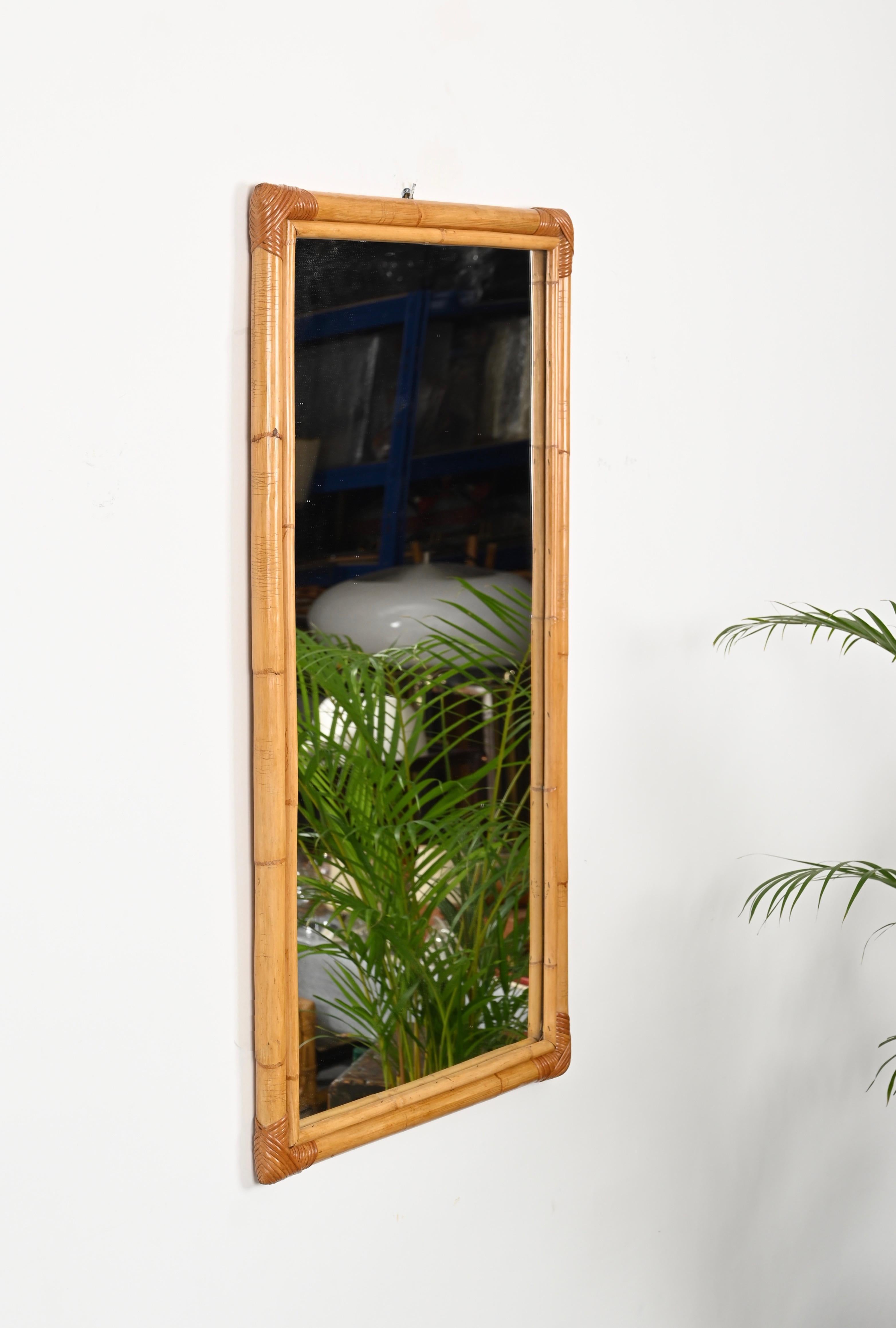 miroir rectangulaire bambou