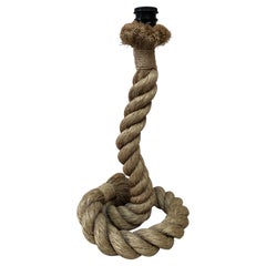 Mid-Century Large Rope Lamp Adrien Audoux 
Frida Minet