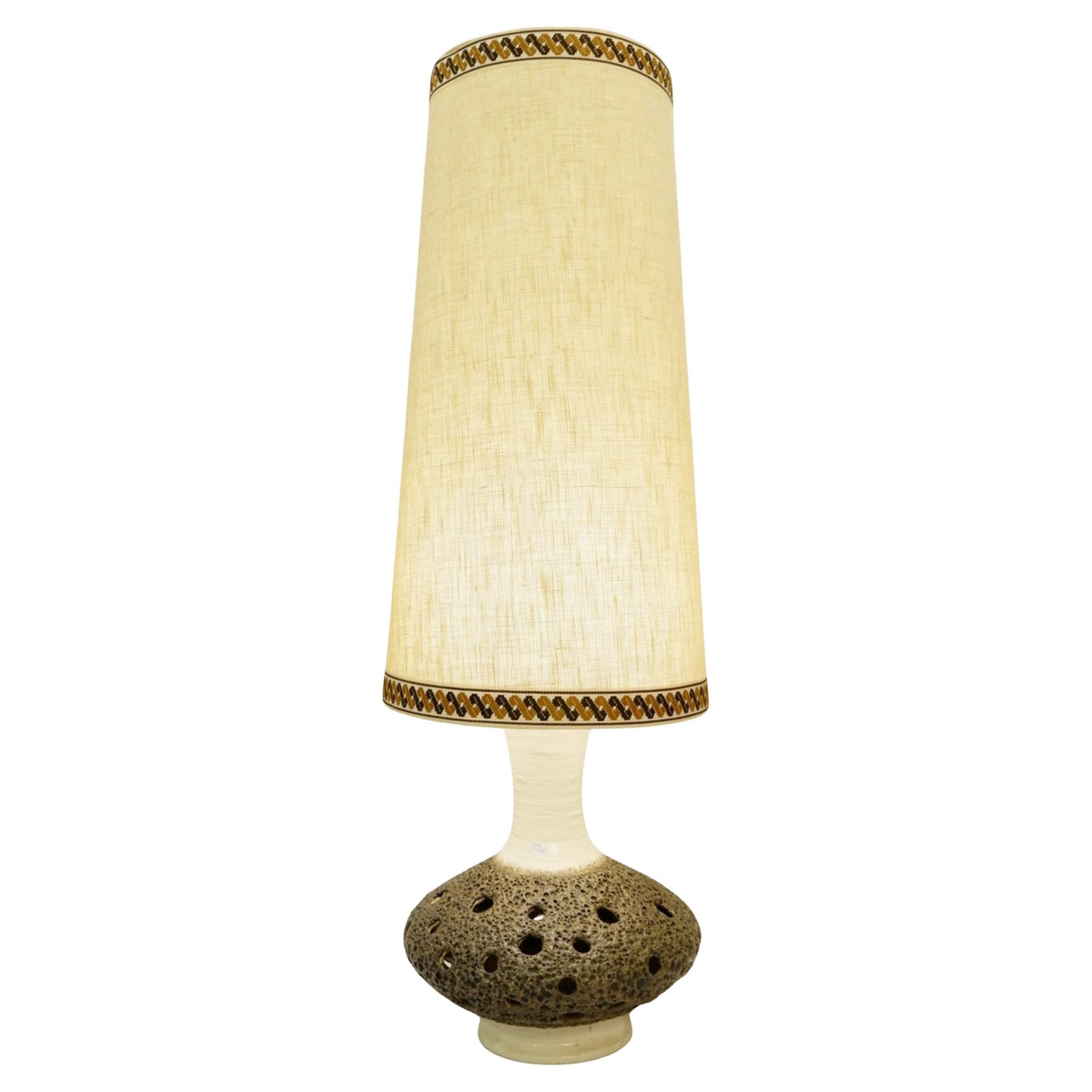 Mid-Century Large stoneware table lamp  or floor lamp - 1960s
