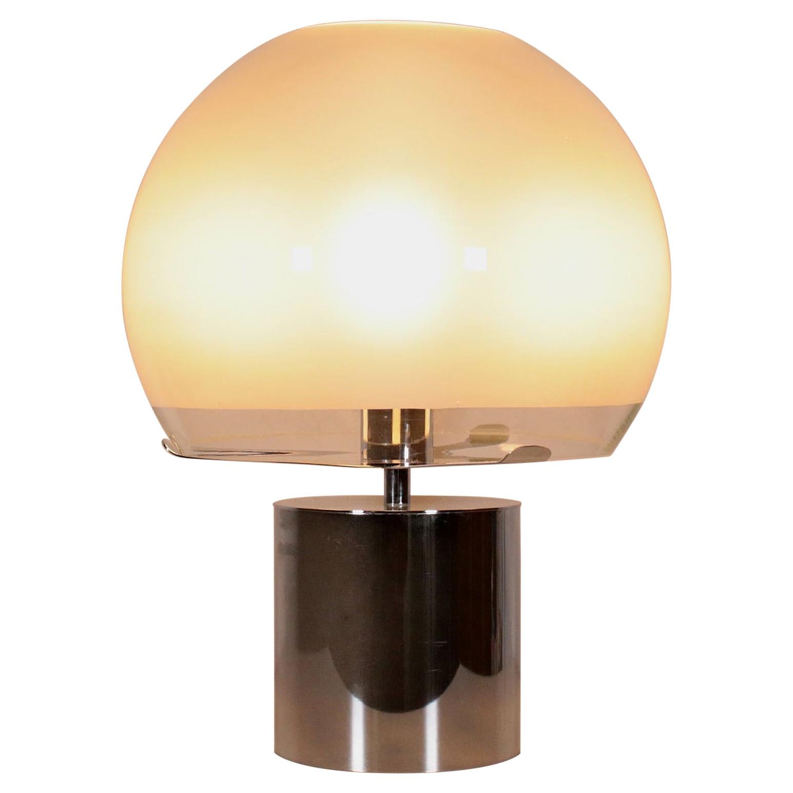 Mid Century Large Table Lamp Designed by L. C. Dominioni Mod. Porcino, 1966