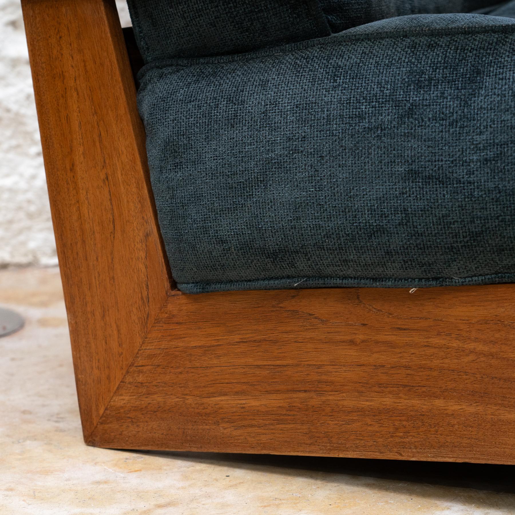 Grand fauteuil en teck du milieu du siècle, Espagne, vers 1960 en vente 7