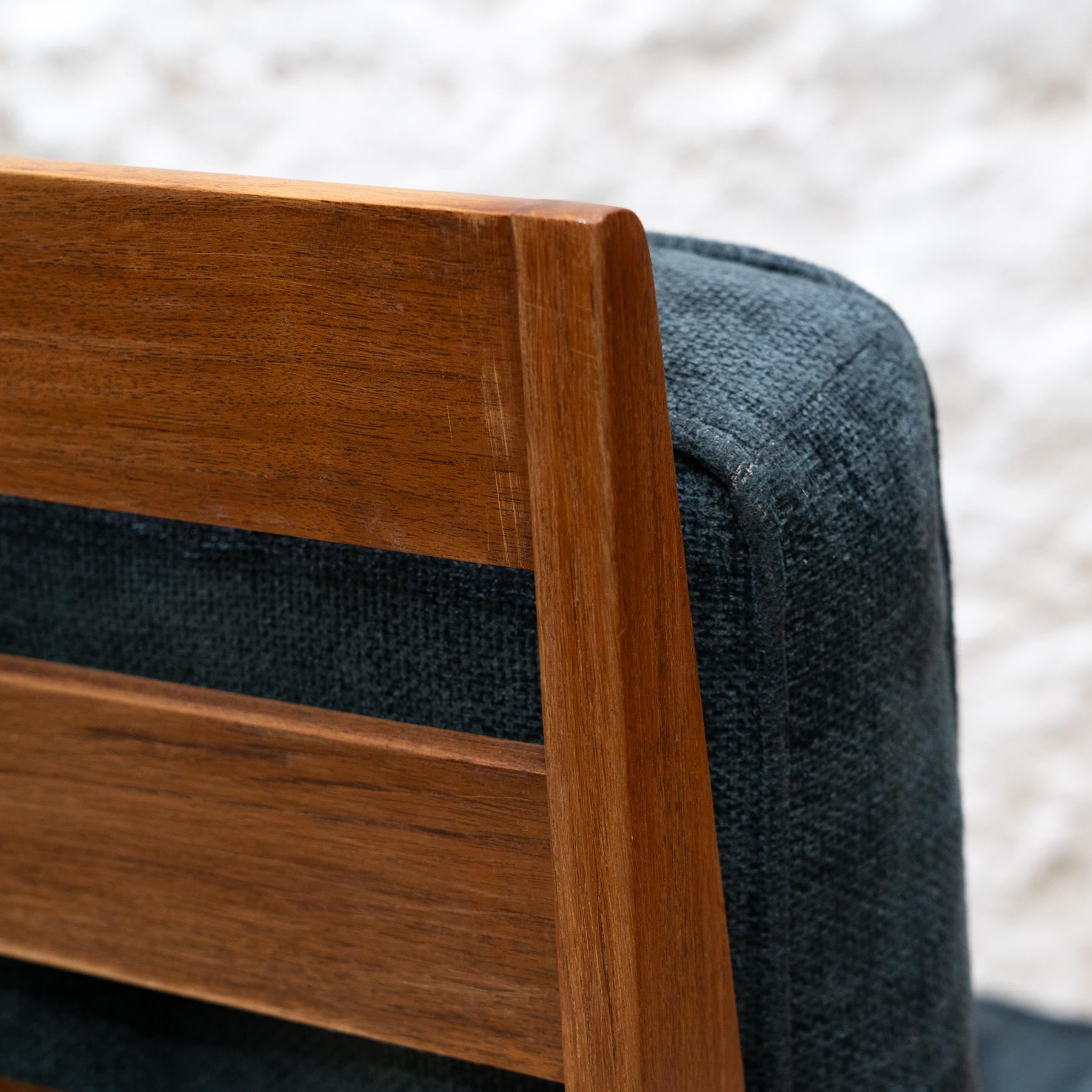 Grand fauteuil en teck du milieu du siècle, Espagne, vers 1960 en vente 9