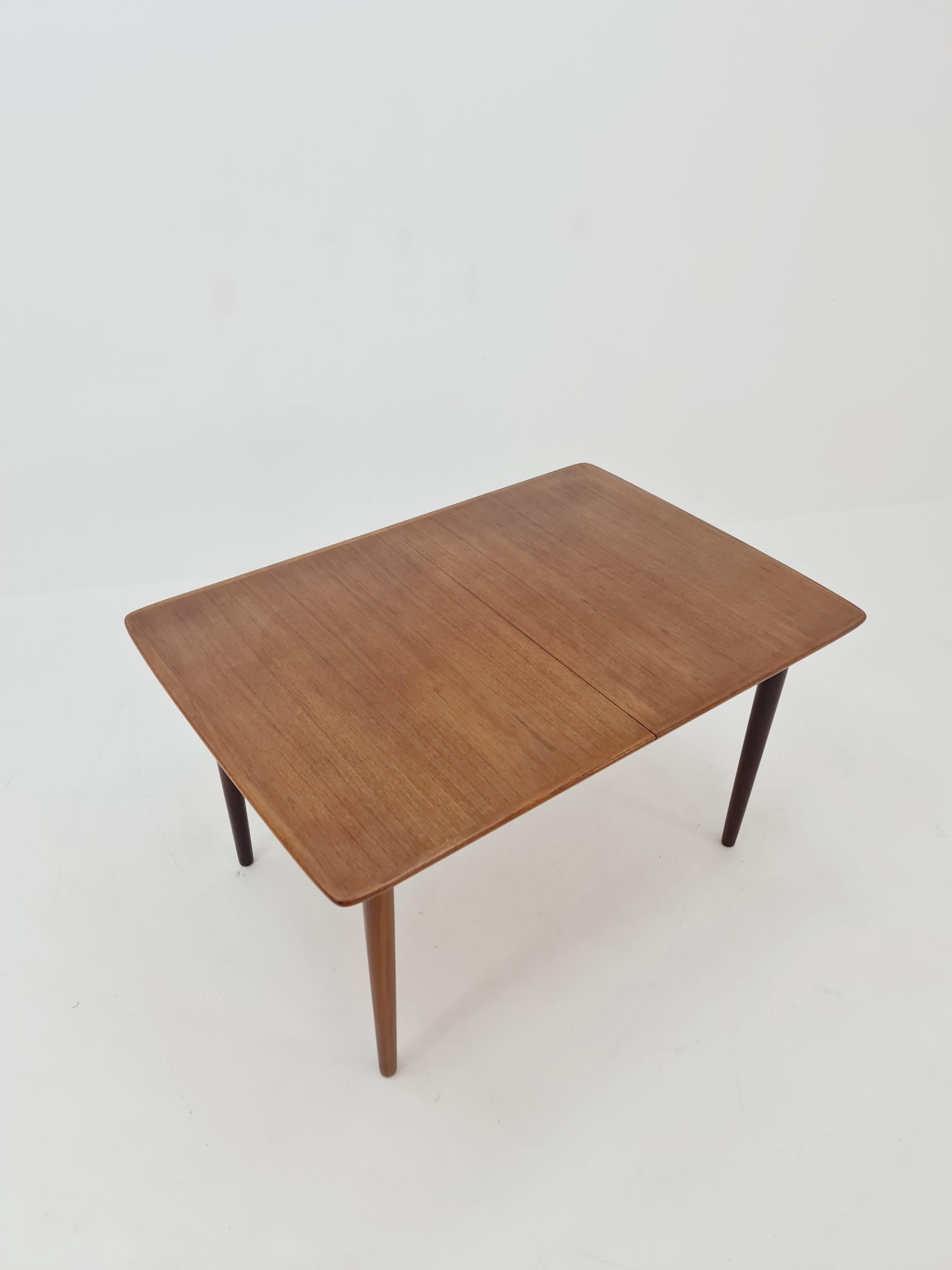 Mid-20th Century MId Century Large  teak Dining Table By Gustav Bahus , Norway  For Sale
