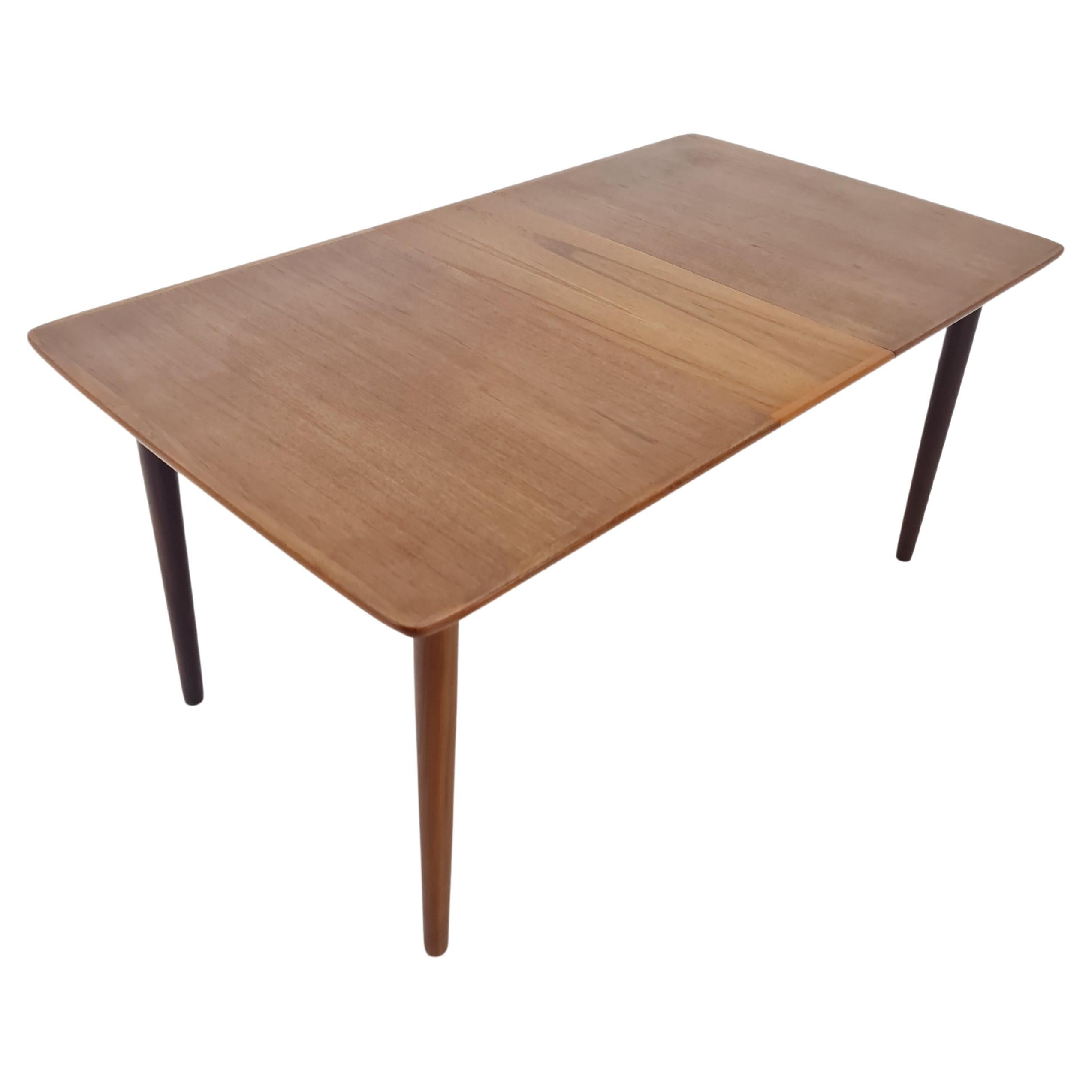 MId Century Large  teak Dining Table By Gustav Bahus , Norway  For Sale