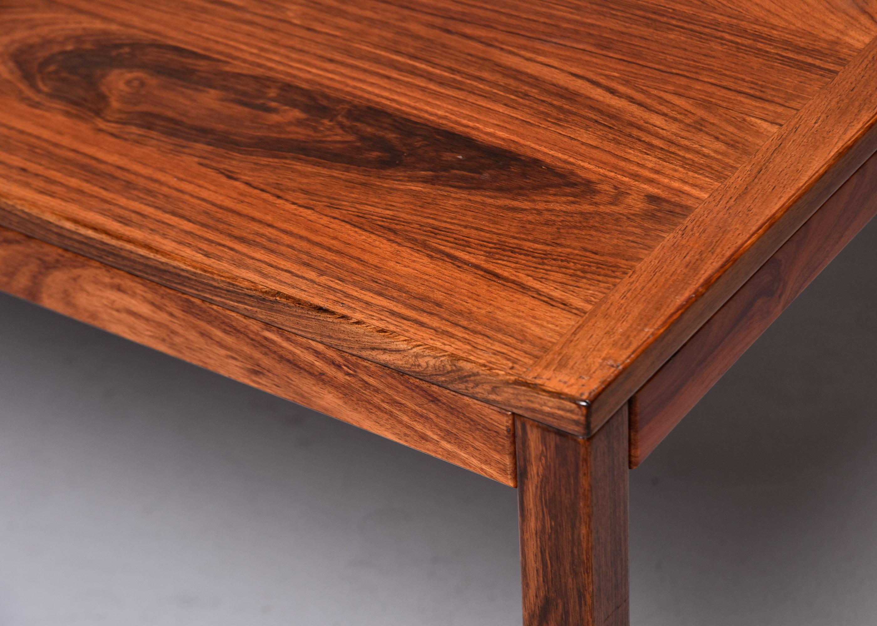 Tavolino da caffè scandinavo di metà secolo Vejle Stole in legno di palissandro in vendita 1