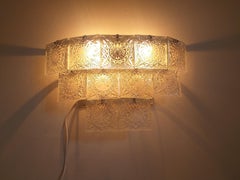 Midcentury Large Wall Lamp Kamenicky Senov, 1970s