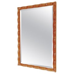 Mid-Century Large Wall Mirror, circa 1950, Italy.