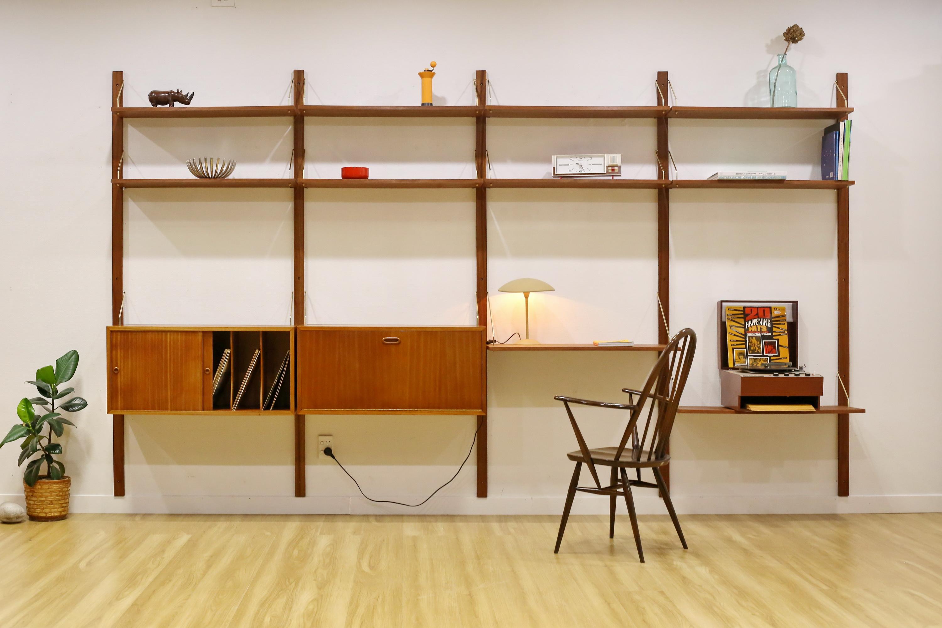 Mid Century Large Wall Units. For Sale 7