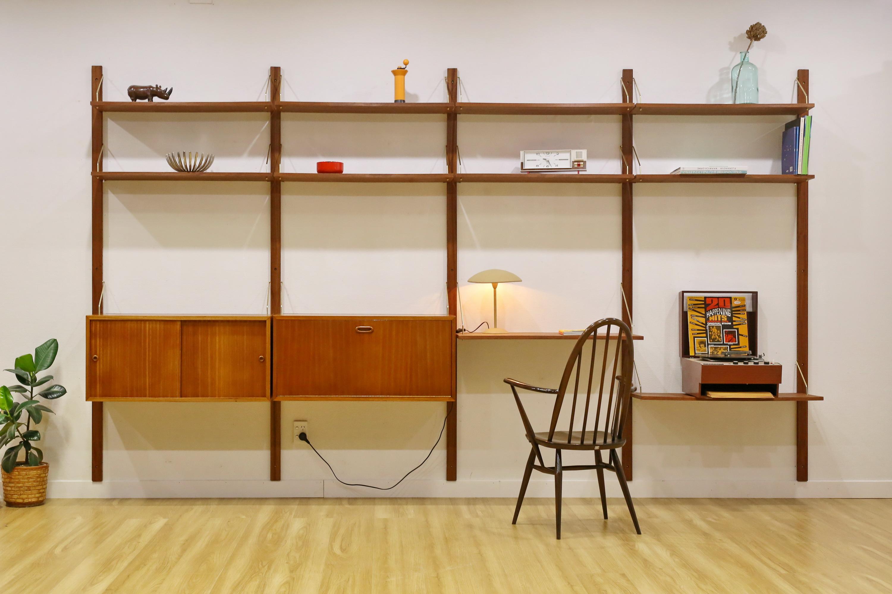 Mid Century Large Wall Units. For Sale 8