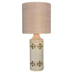 Lampe de table du milieu du siècle en céramique blanche de Bitossi