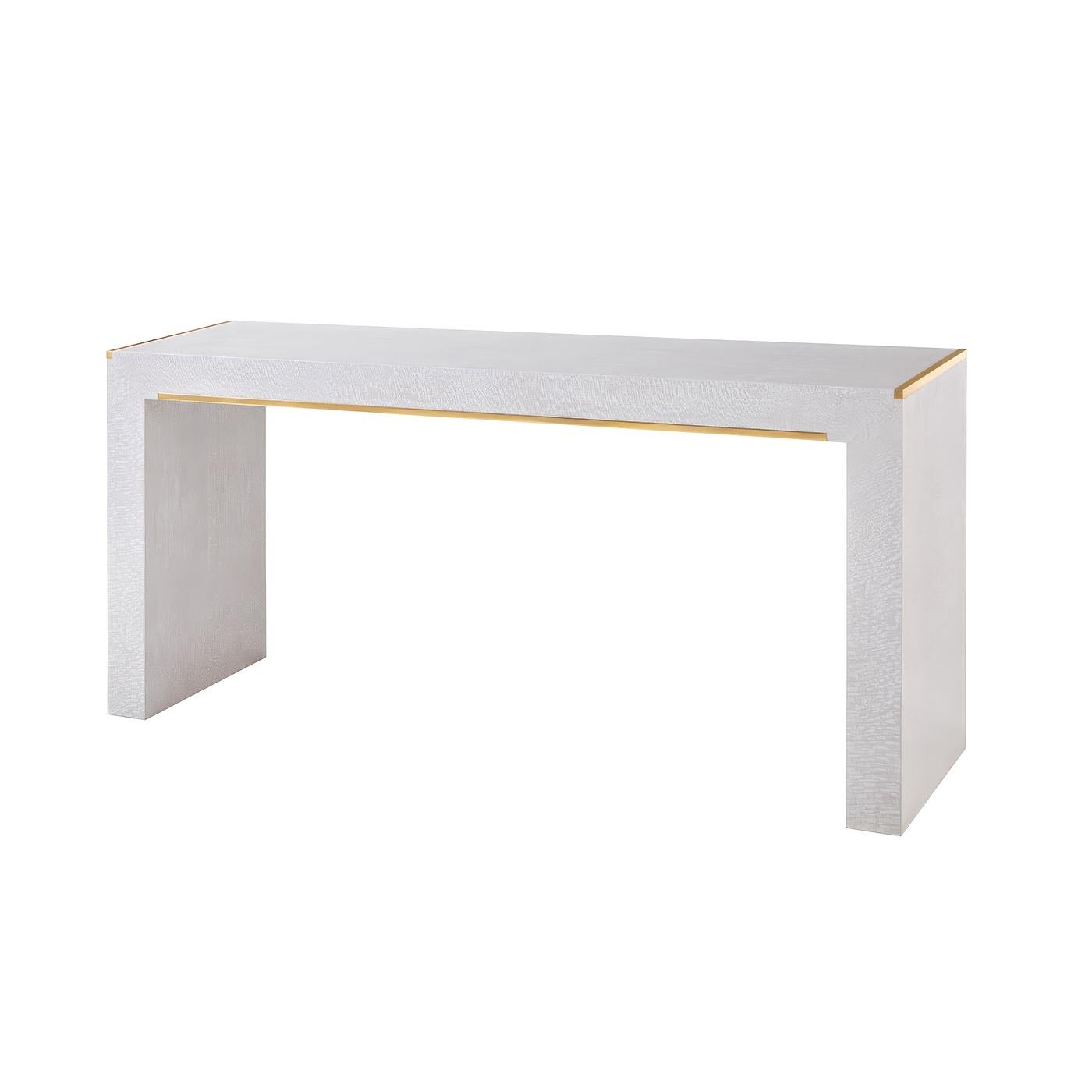 Vietnamese Mid Century Large White Console For Sale