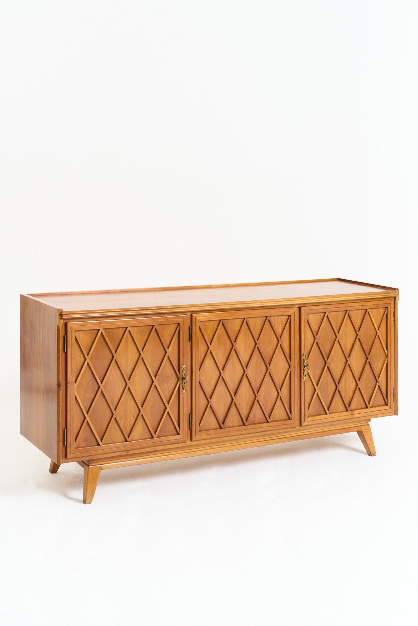 Mid-Century Modern Mid-Century Lattice Sideboard For Sale