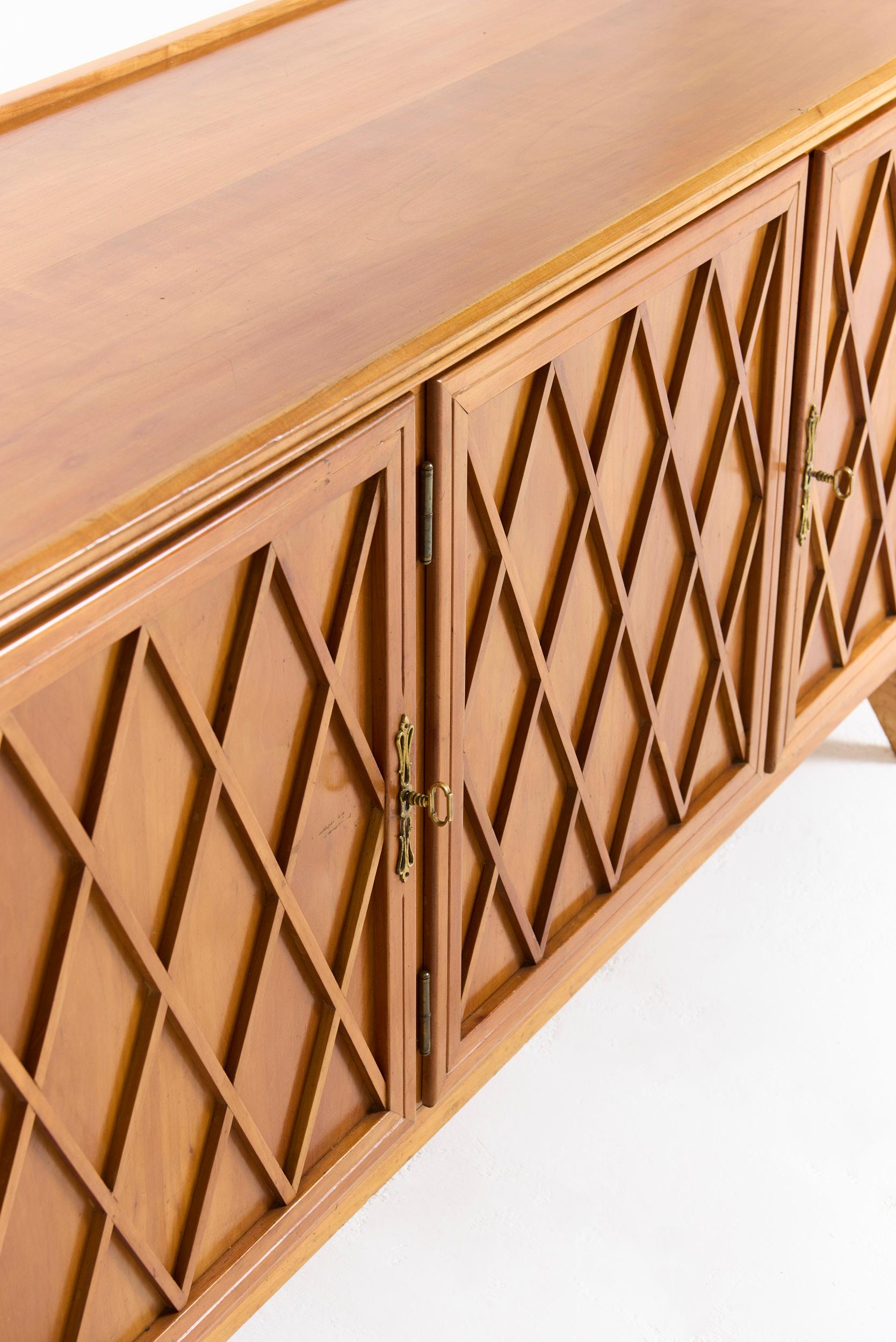 20th Century Mid-Century Lattice Sideboard For Sale