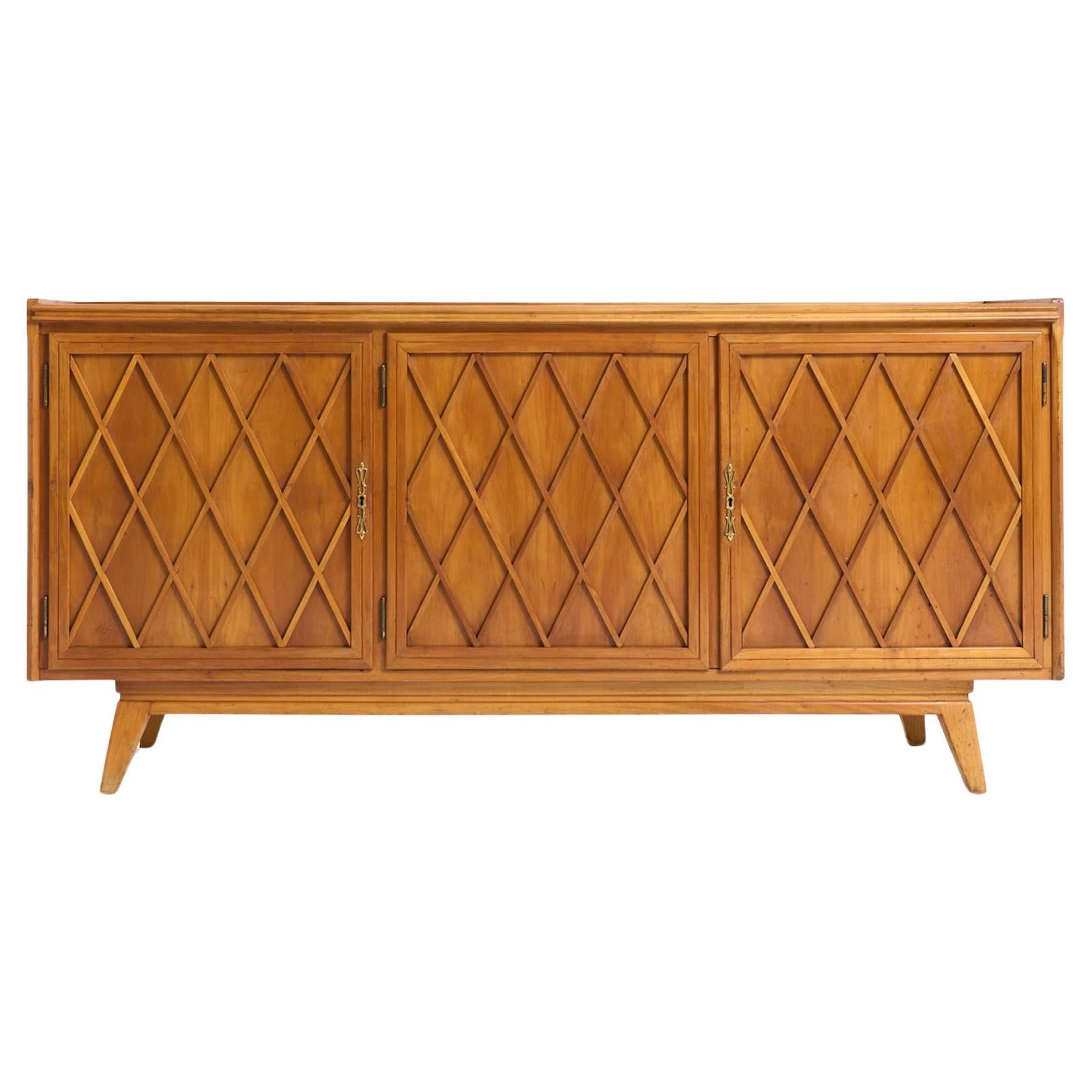 Credenza a reticolo di metà secolo