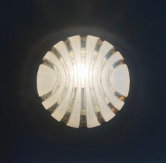 Psichedelico Lava Glas Crema Ambra Applique o Plafoniera 1970s, Belgio