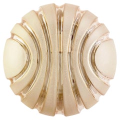 Psichedelico Lava Glas Crema Ambra Applique o Plafoniera 1970s, Belgio