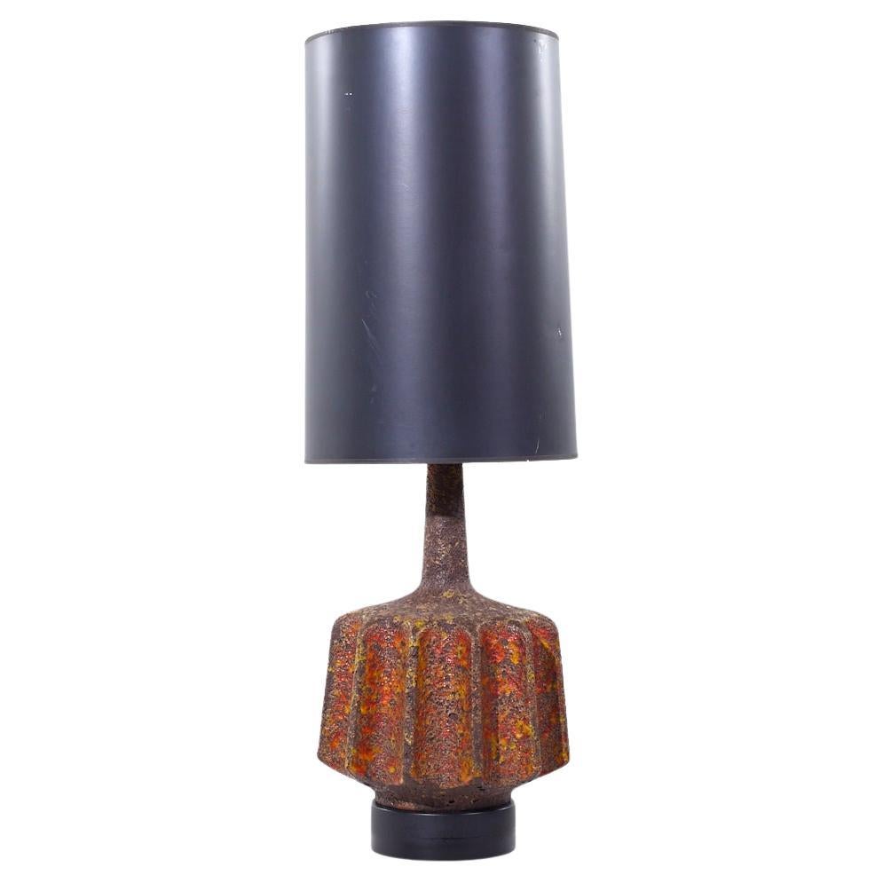 Lámpara de sobremesa Mid Century Lava Glaze