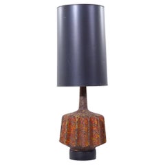 Mid Century Lava-Glasur Tischlampe