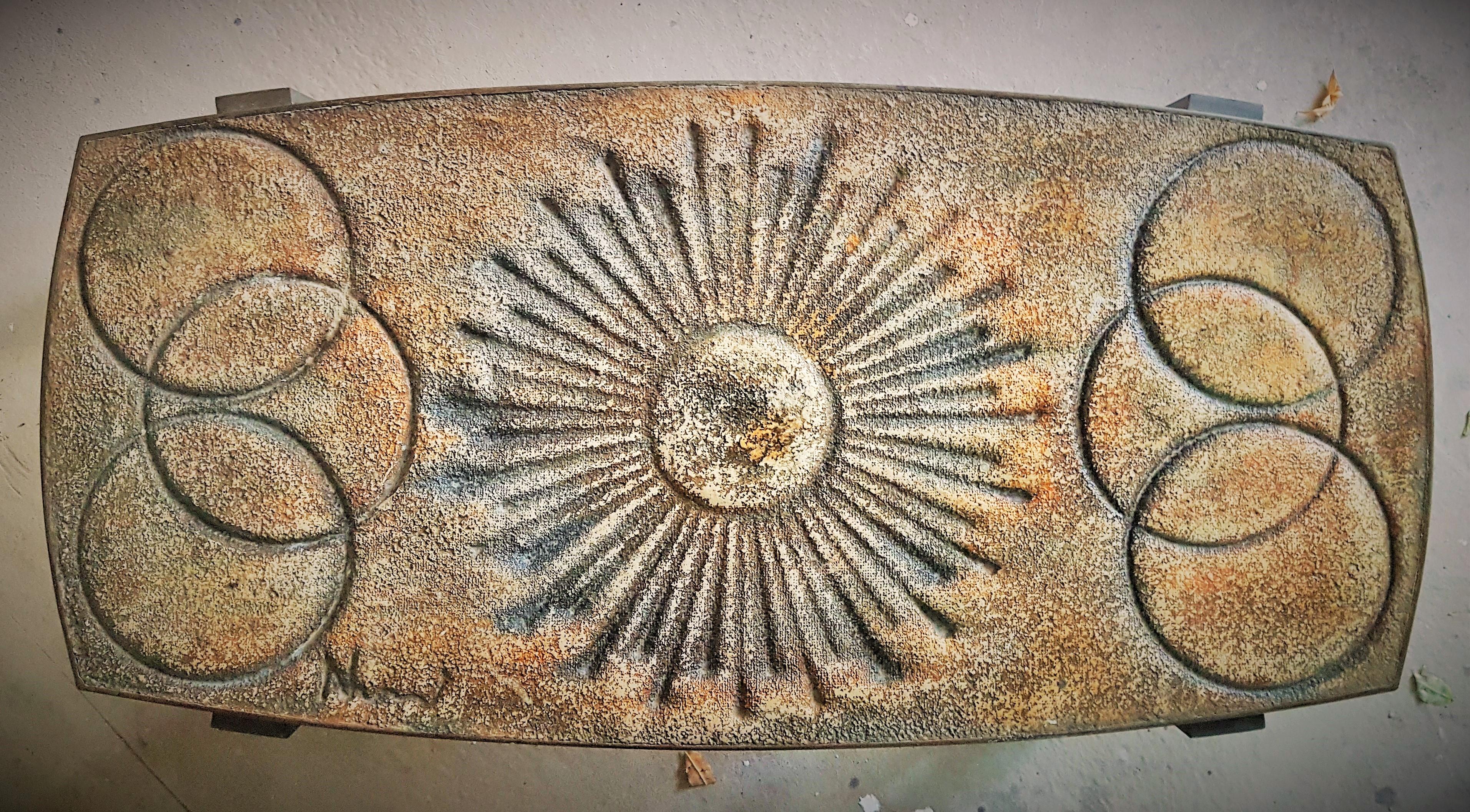 Couchtisch aus Lavastein aus der Mitte des Jahrhunderts von Chaty, Vallauris, Frankreich, 1960er Jahre 7