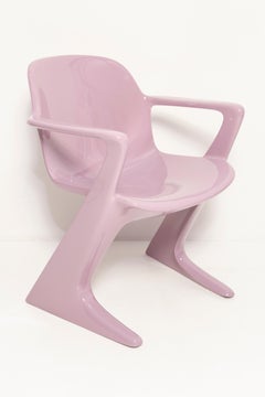 Mid Century Lavender Kangaroo Chair Designed by Ernst Moeckl, Germany, 1968