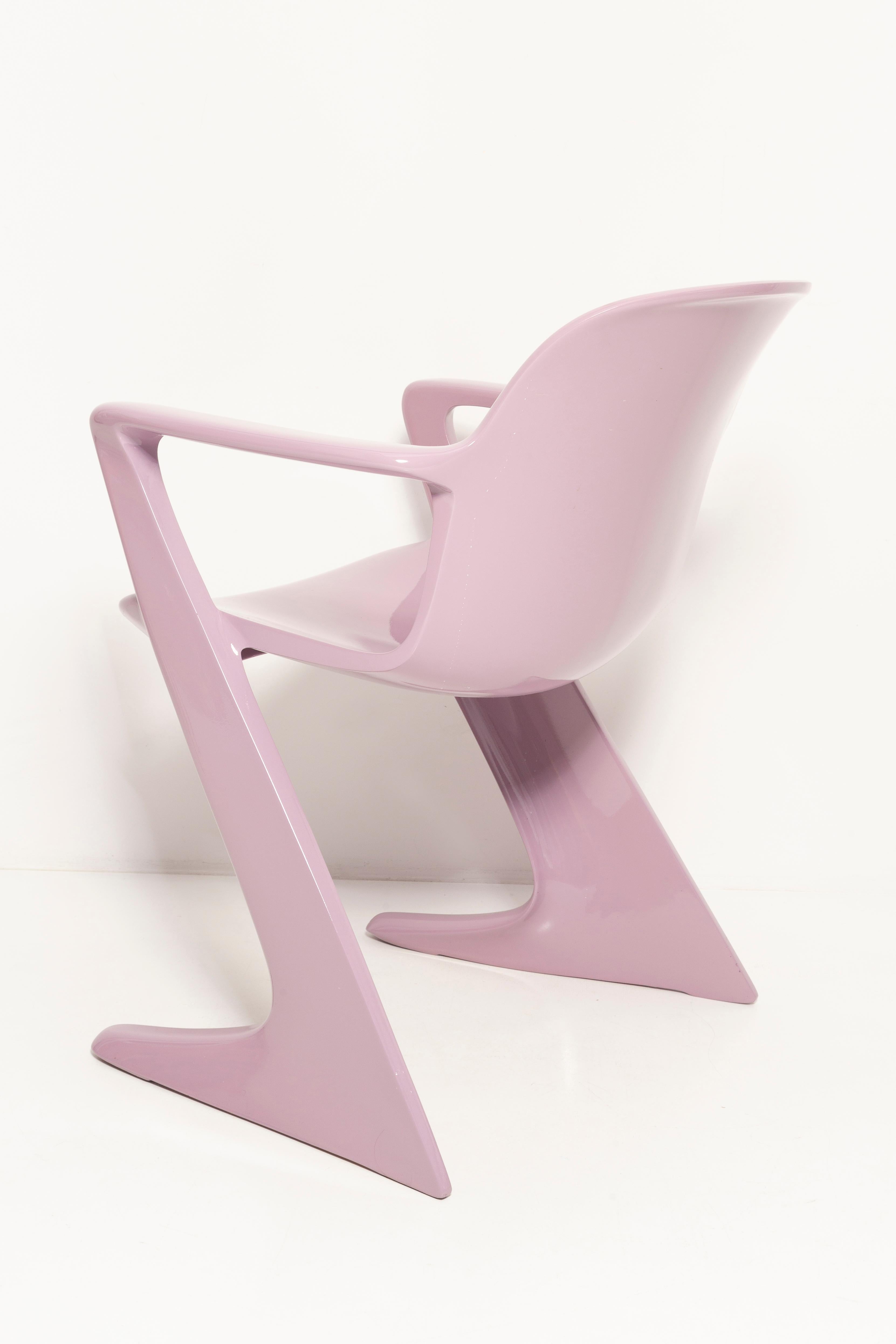 Mid Century Lavender Kangaroo Chair Designed by Ernst Moeckl, Germany, 1968 For Sale 2