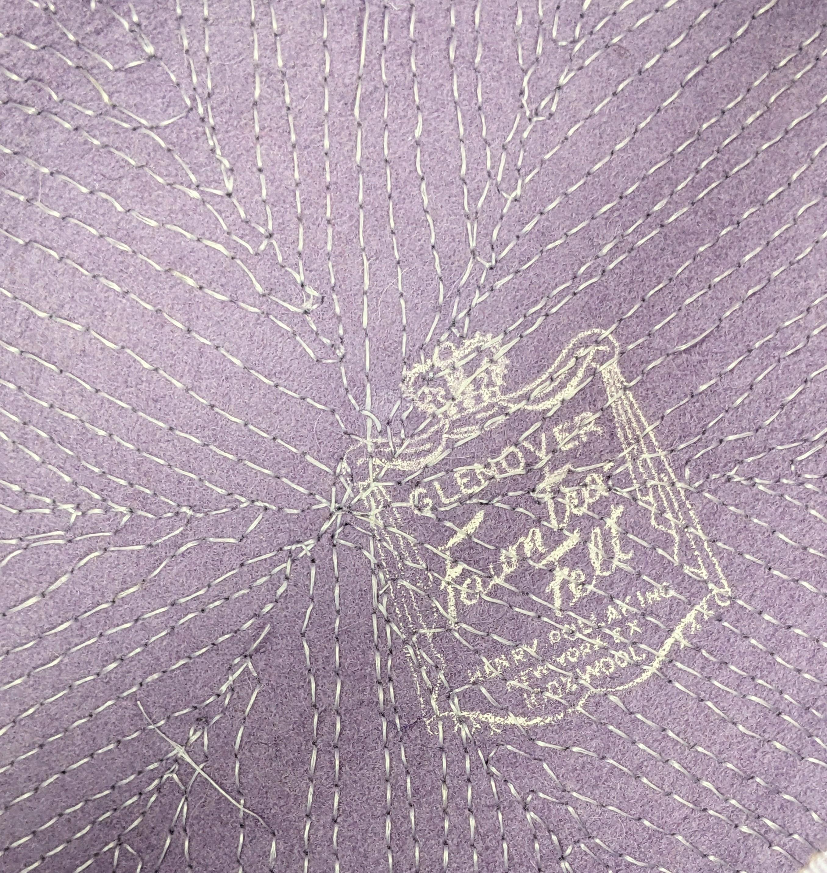 Mid Century Lavender Sequin Bucket Hat For Sale 4