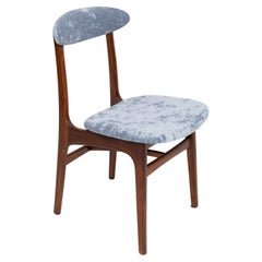 Mid Century Lavender Velvet Chair Designed by Rajmund Halas, Poland, 1960s