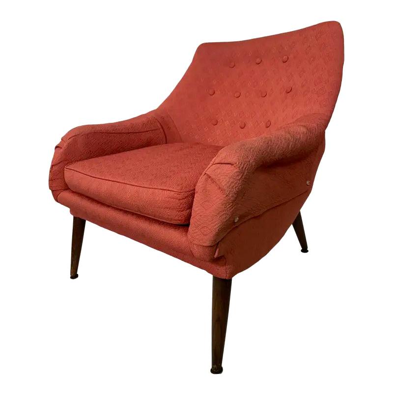 Mid-Century Lawrence Peabody, Craft Assoc. Lounge Chair For Sale