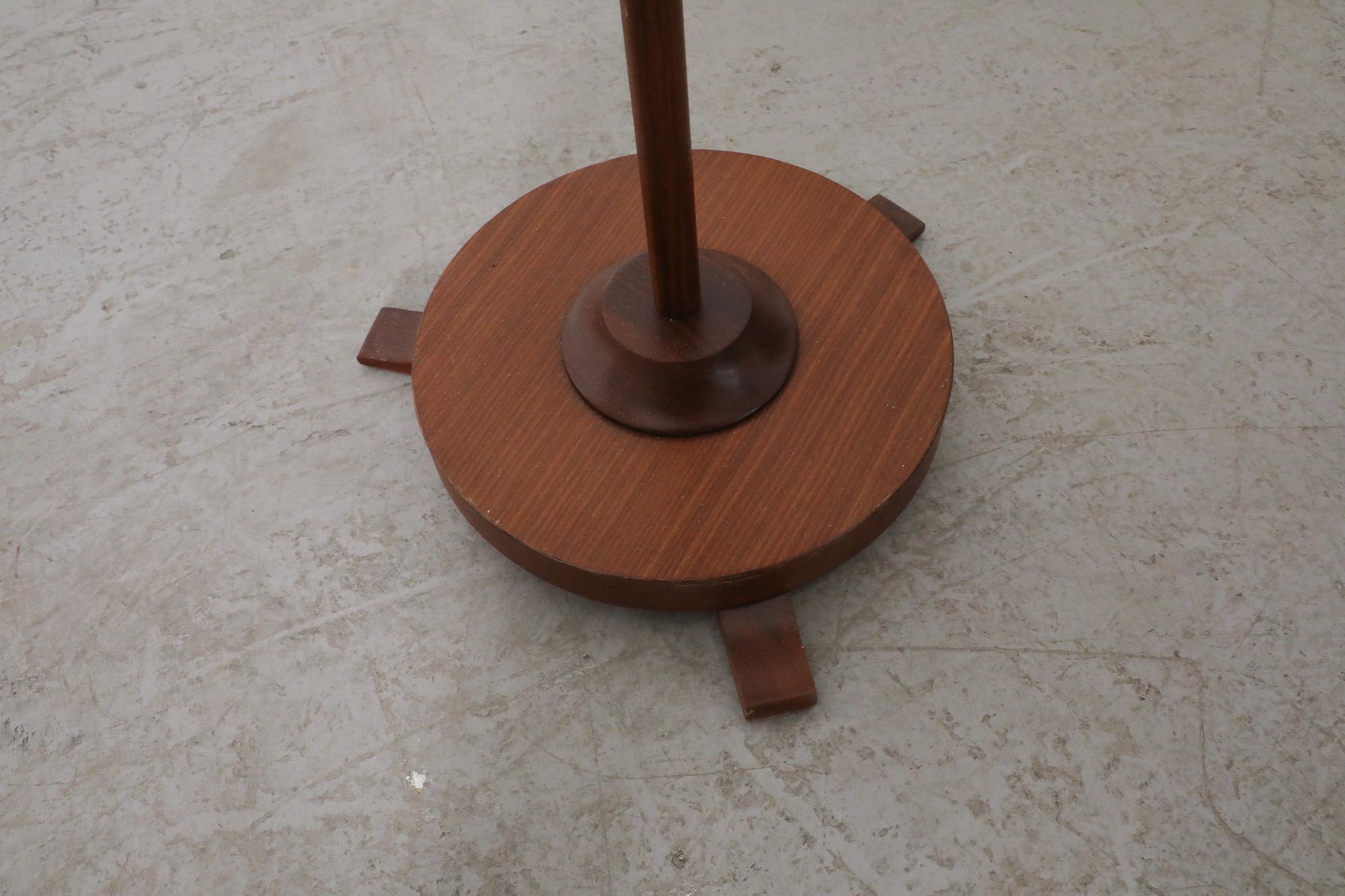 Mid-Century Le Klint Style Teak Floor Lamp With Pivoting Arm 6