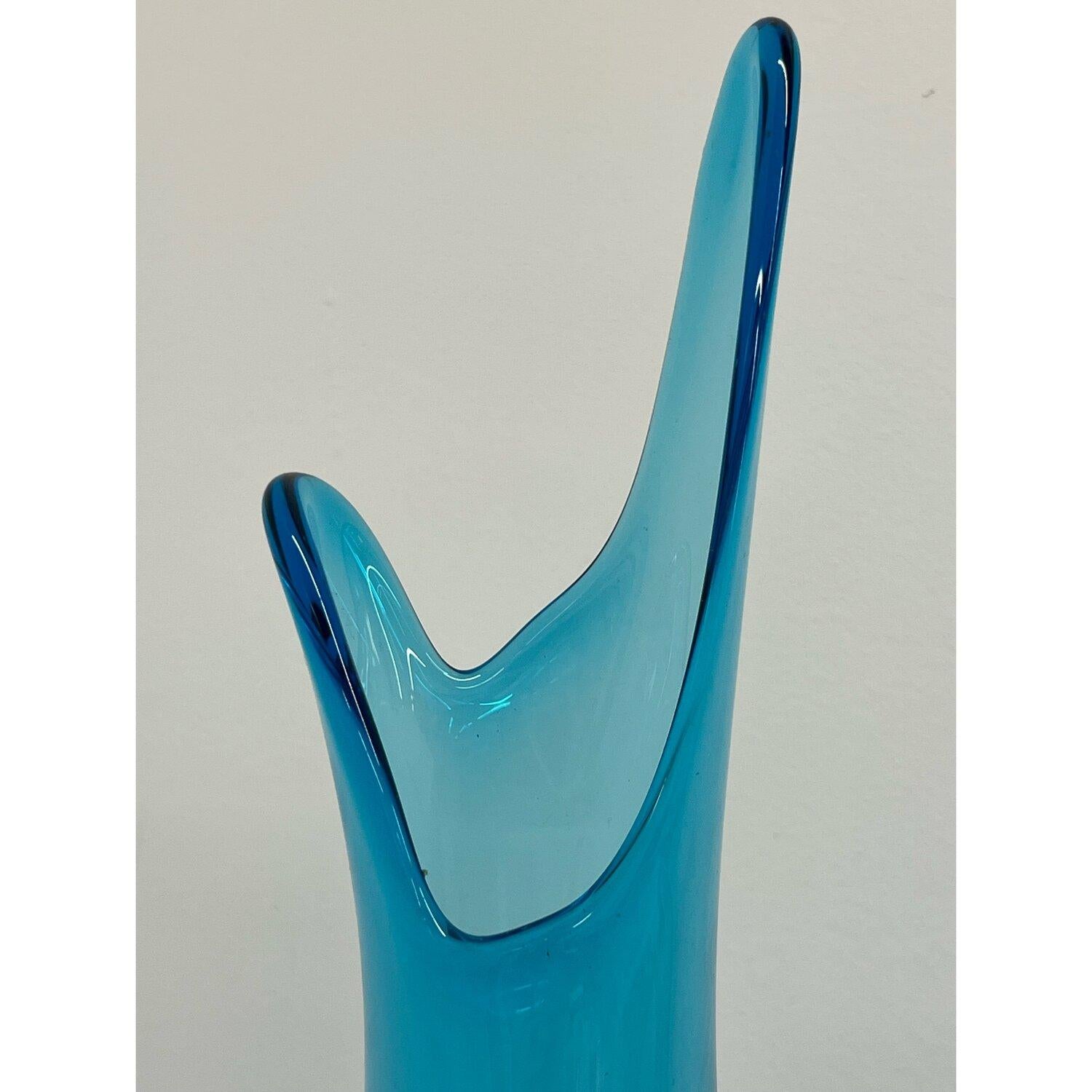 Mid-Century A.E.L. Smith & Smith vaso turchese 
