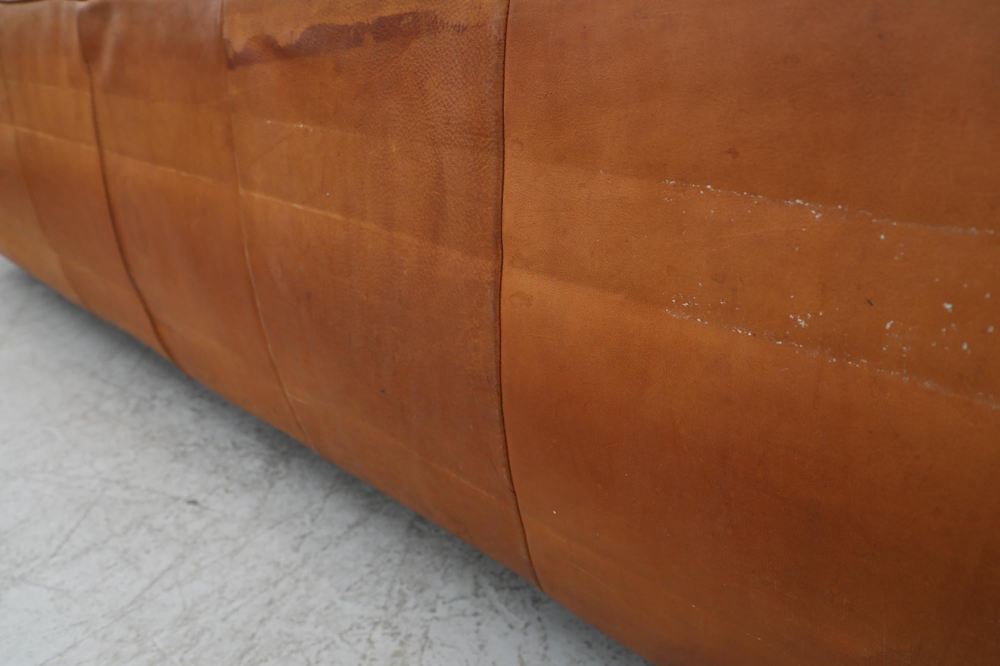Mid Century, Leather 1980s 'Bommel' Sofa by Gerard Van Den Berg for Montis 5