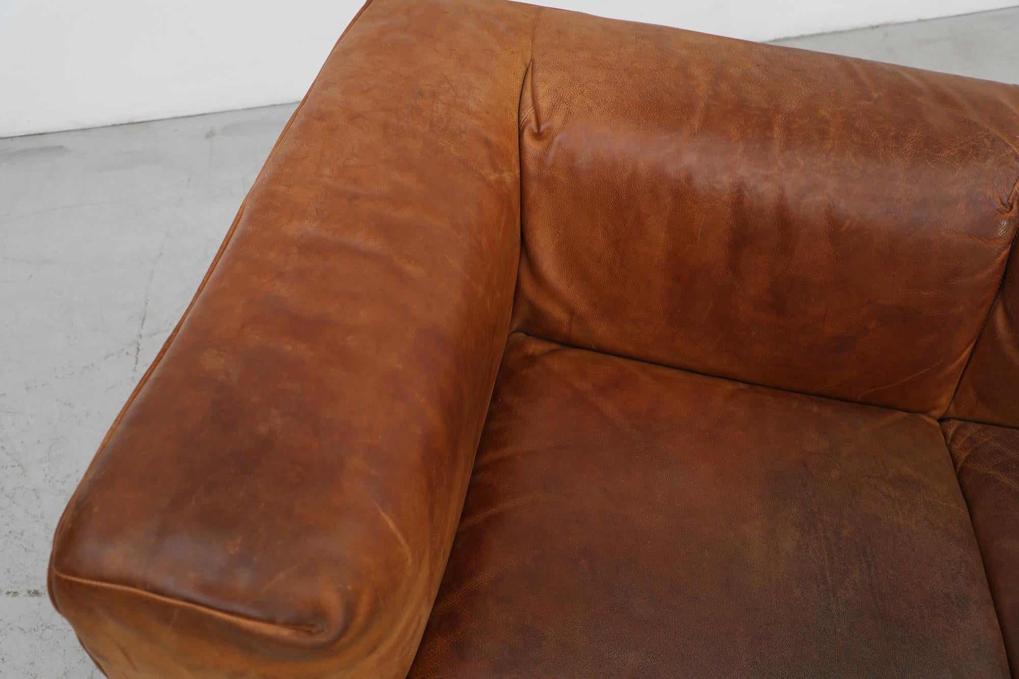 Mid Century, Leather 1980s 'Bommel' Sofa by Gerard Van Den Berg for Montis 7