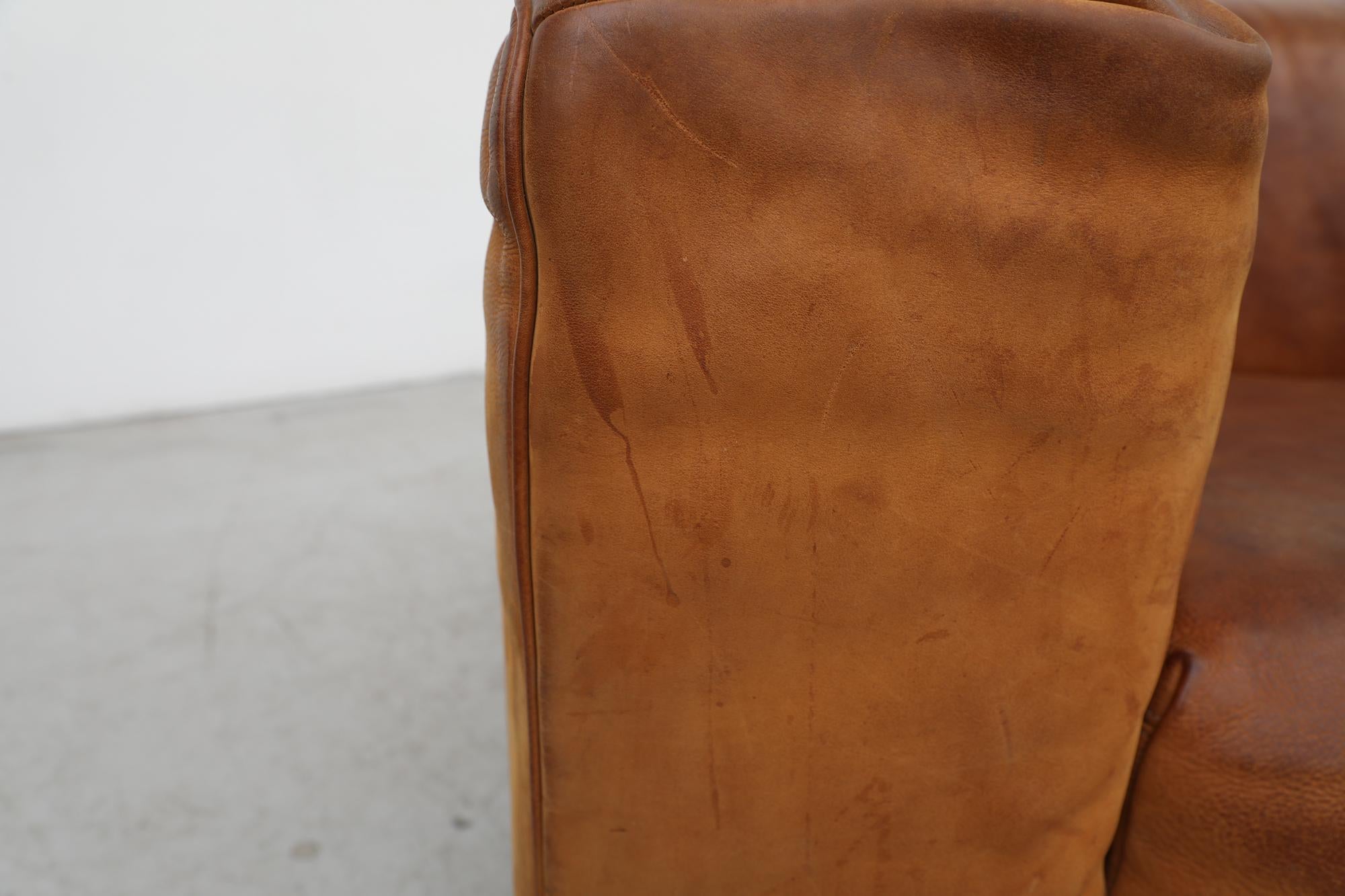 Mid Century, Leather 1980s 'Bommel' Sofa by Gerard Van Den Berg for Montis 10