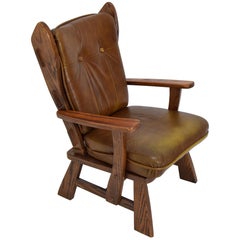 Mid-Century Leather Armchair,1970s