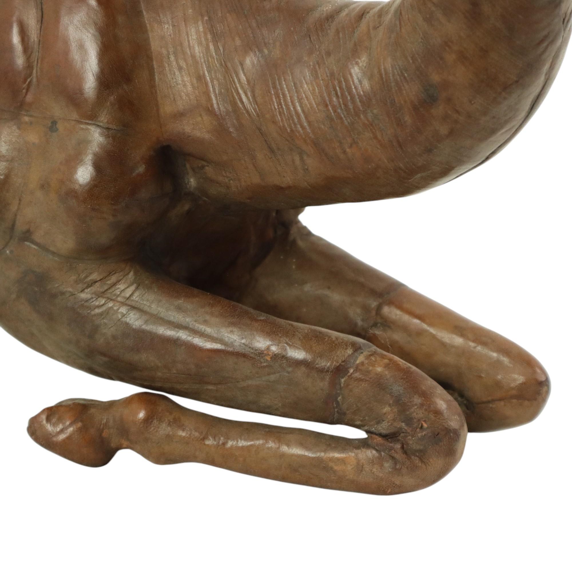 Mid Century Leather Camel Dromedary Statue Liberty of London 48cm 4